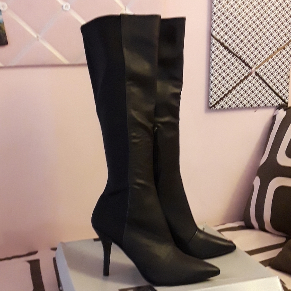 Massimo Women's Tall Black Boots